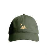 Sustainable Organic Cotton 6 - Panel Cap | Minimalist Sun Mountain Embroidery - Loom & Sprout