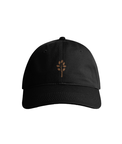 Sustainable Organic Cotton 6 - Panel Cap | Minimalist tree Embroidery - Loom & Sprout