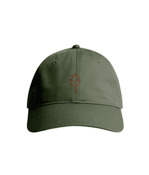 Sustainable Organic Cotton 6 - Panel Cap | Minimalist tree Embroidery - Loom & Sprout