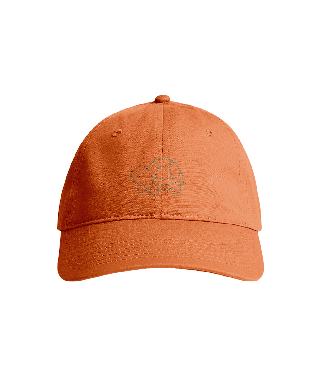 Sustainable Organic Cotton 6 - Panel Cap | Minimalist Turtle Embroidery - Loom & Sprout