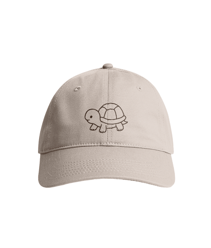 Sustainable Organic Cotton 6 - Panel Cap | Minimalist Turtle's Embroidery - Loom & Sprout