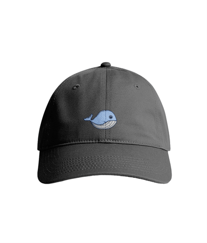 Sustainable Organic Cotton 6 - Panel Cap | Minimalist Whale Embroidery - Loom & Sprout