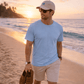 Sustainable Organic Cotton 6 - Panel Cap | Minimalist Whale Embroidery - Loom & Sprout