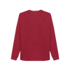 Women's Crewneck Organic Jumper - Cherry