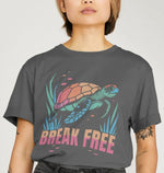 The Turtle's Wish Women's Relax Fit Organic T-shirt - Loom & Sprout