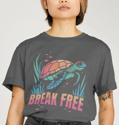 The Turtle's Wish Women's Relax Fit Organic T-shirt - Loom & Sprout