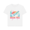The Turtle's Wish Women's Relax Fit Organic T-shirt - White