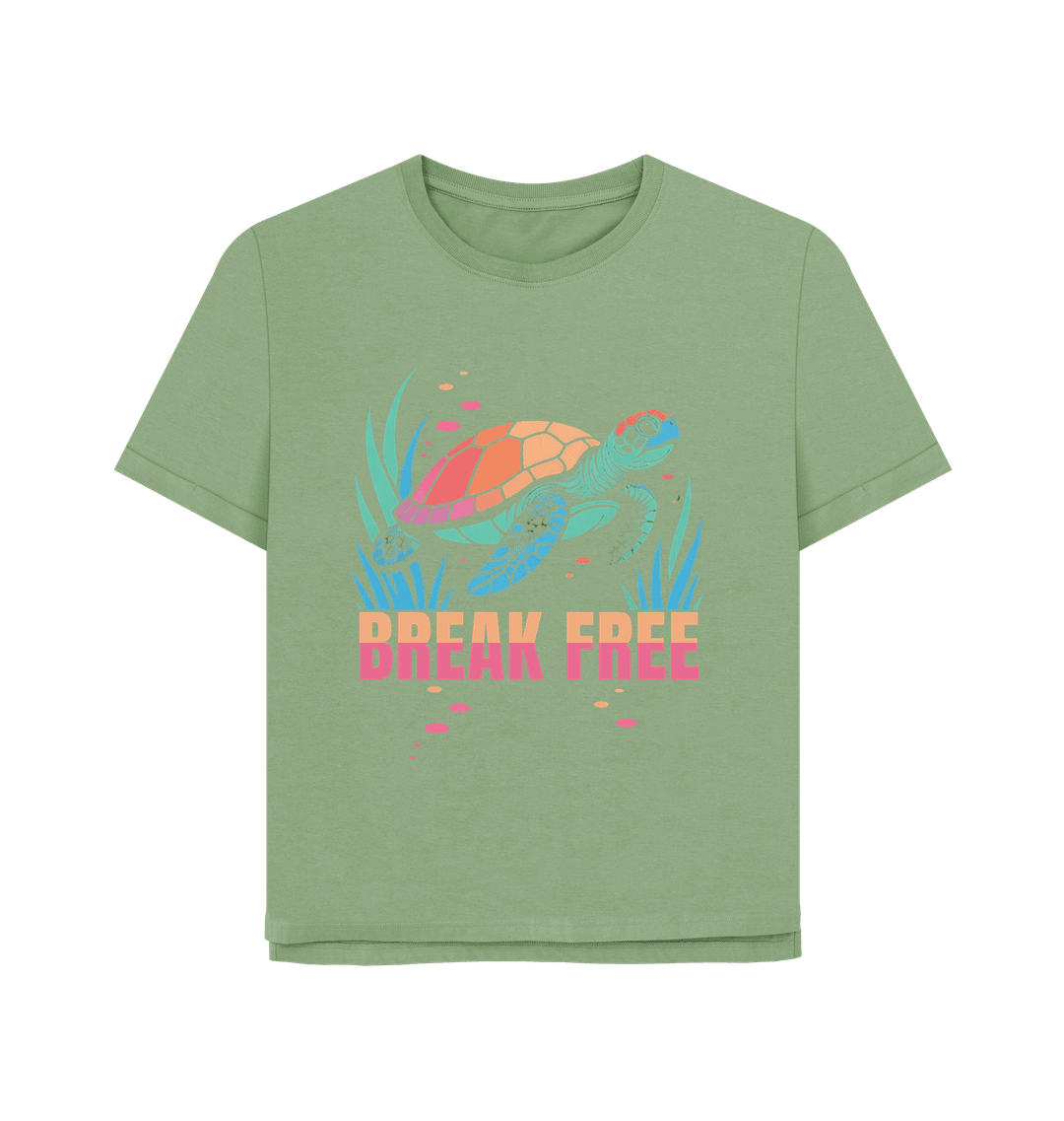 The Turtle's Wish Women's Relax Fit Organic T-shirt - Loom & Sprout