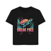 The Turtle's Wish Women's Relax Fit Organic T-shirt - Black