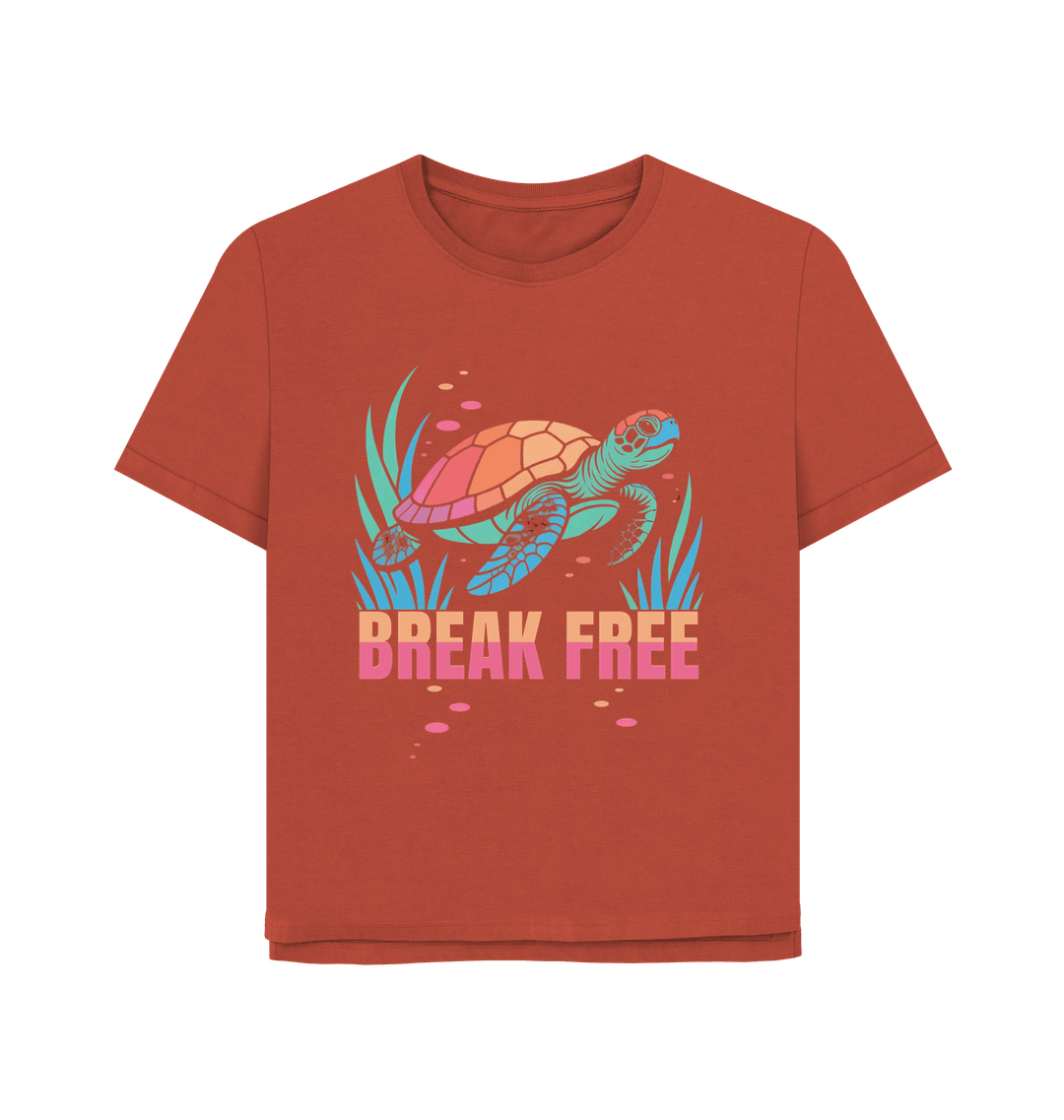 The Turtle's Wish Women's Relax Fit Organic T-shirt - Loom & Sprout