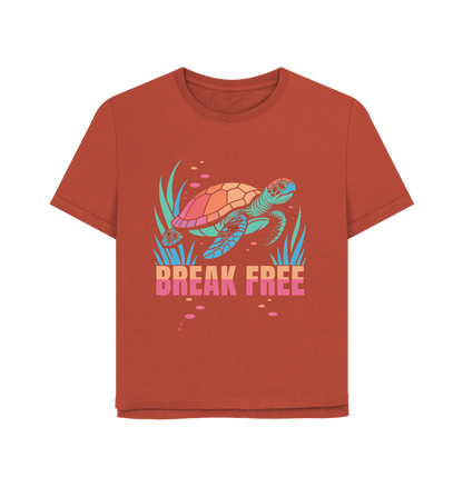 The Turtle's Wish Women's Relax Fit Organic T-shirt - Loom & Sprout