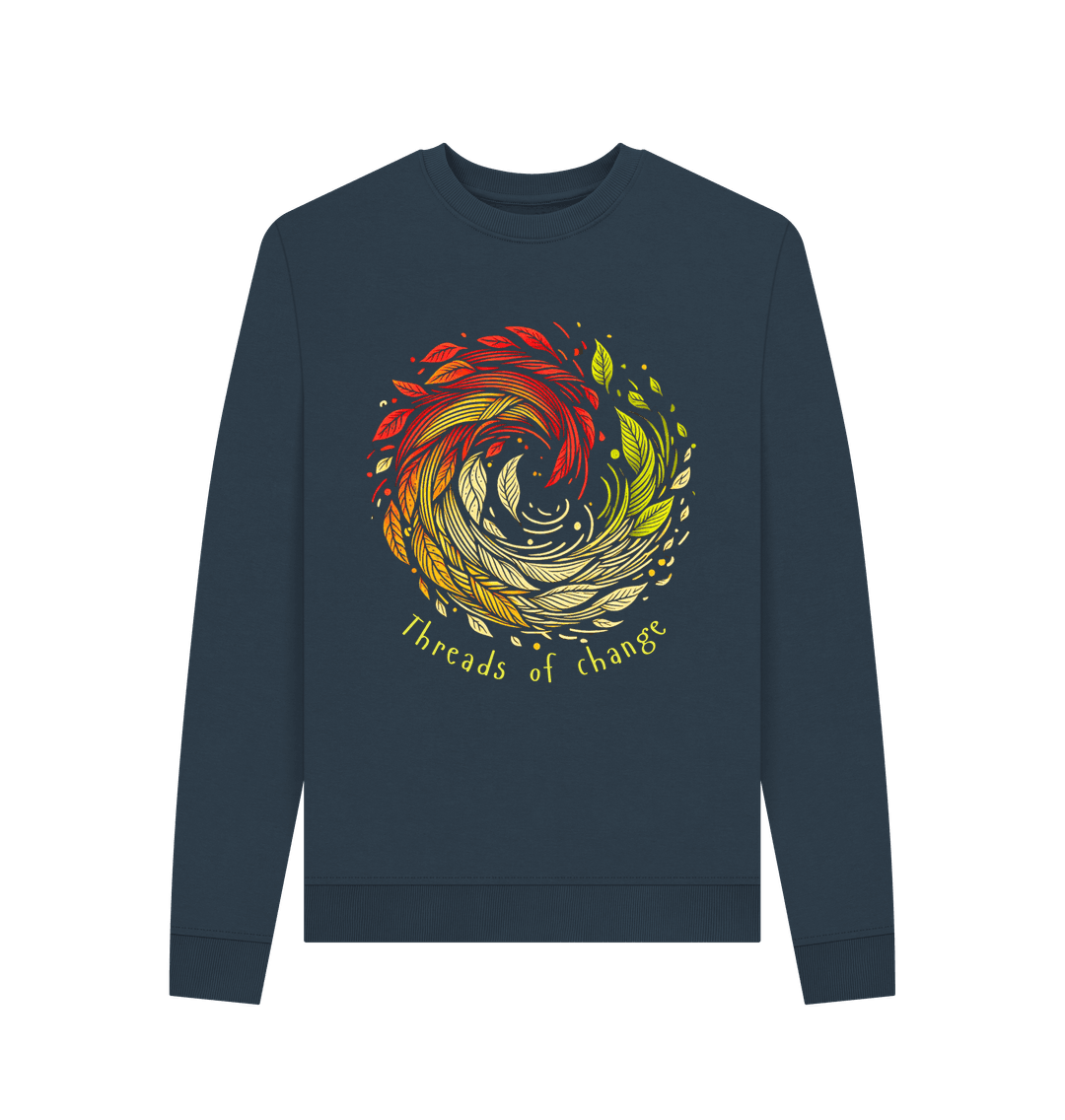 Threads of Change Women's Crewneck Organic Jumper - Loom & Sprout