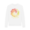 Threads of Change Women's Crewneck Organic Jumper - White