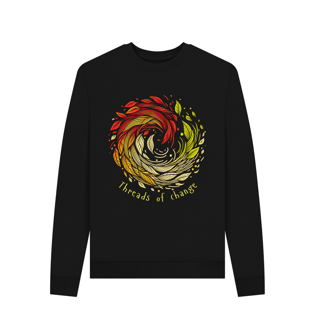 Threads of Change Women's Crewneck Organic Jumper - Loom & Sprout