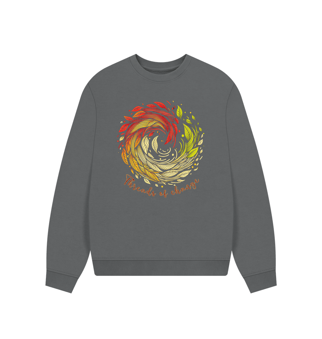 Threads of Change Women's Oversized Fit Organic Jumpers - Loom & Sprout