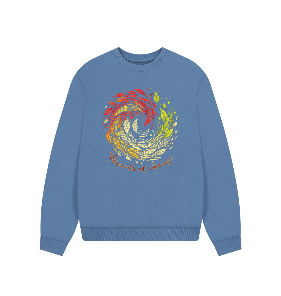 Threads of Change Women's Oversized Fit Organic Jumpers - Loom & Sprout