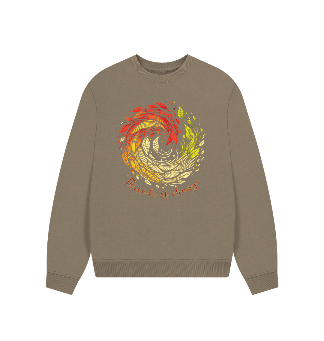Threads of Change Women's Oversized Fit Organic Jumpers - Loom & Sprout
