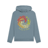 Threads of Change Women's Pullover Organic Hoodie - Stone Blue