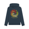 Threads of Change Women's Pullover Organic Hoodie - Navy Blue