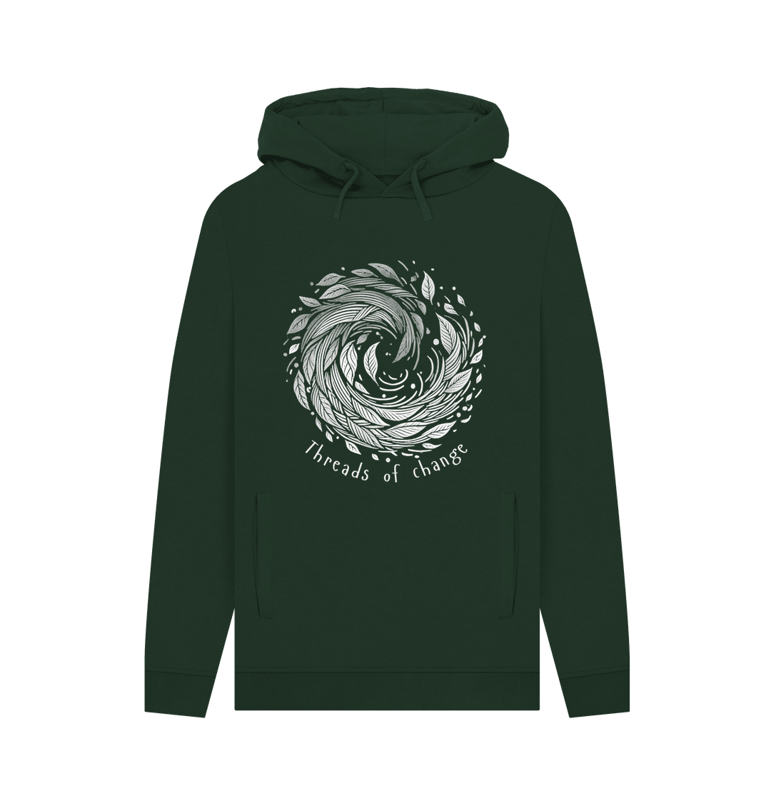 Threads of Changes Men's Pullover Organic Hoodie - Loom & Sprout