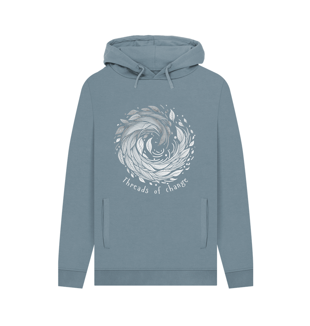 Threads of Changes Men's Pullover Organic Hoodie - Loom & Sprout