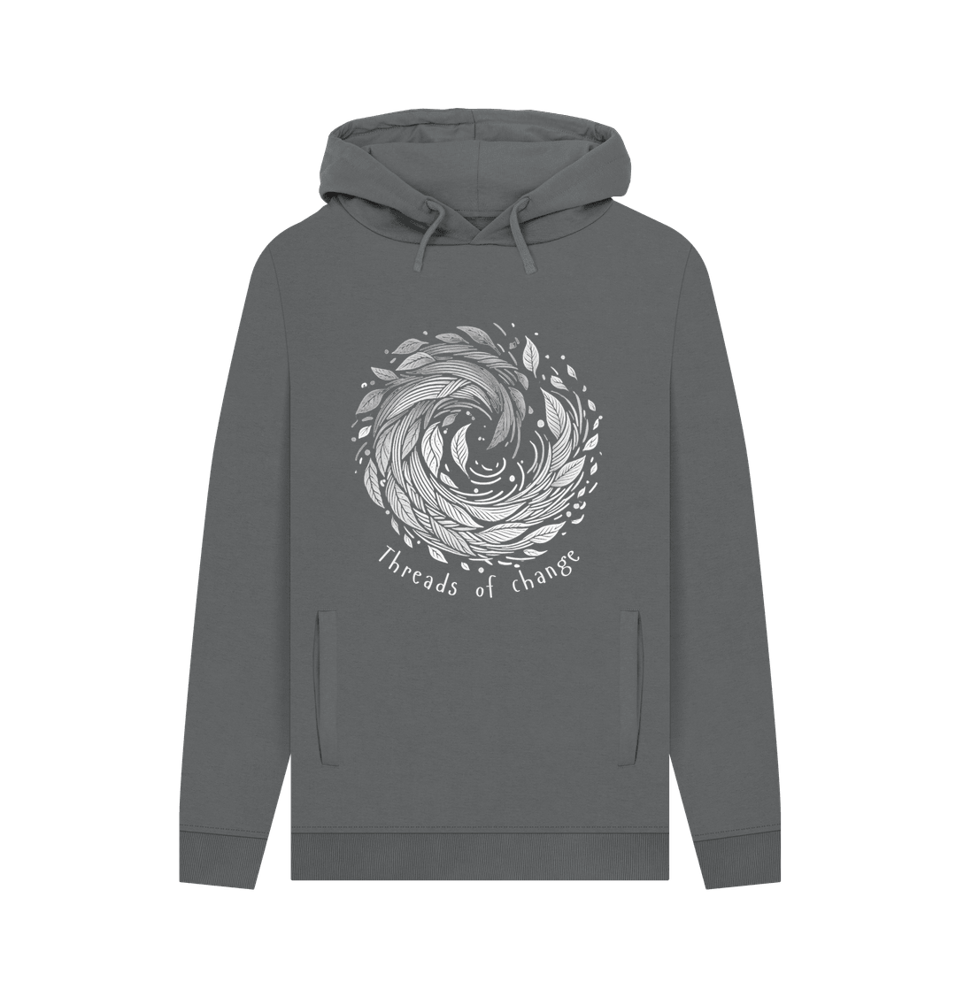 Threads of Changes Men's Pullover Organic Hoodie - Loom & Sprout