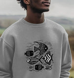 Tribal Waters Men's Oversized Organic Sweatshirt - Loom & Sprout