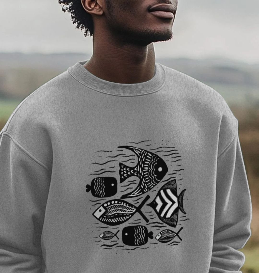 Tribal Waters Men's Oversized Organic Sweatshirt - Loom & Sprout