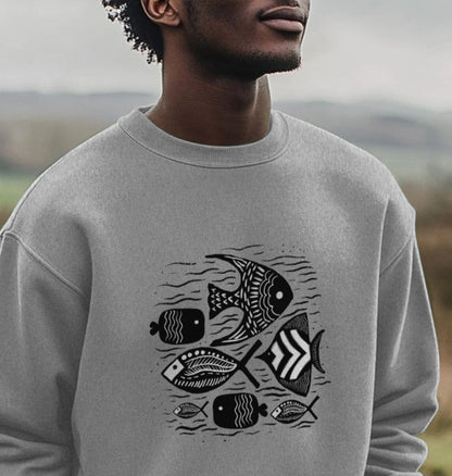 Tribal Waters Men's Oversized Organic Sweatshirt - Loom & Sprout