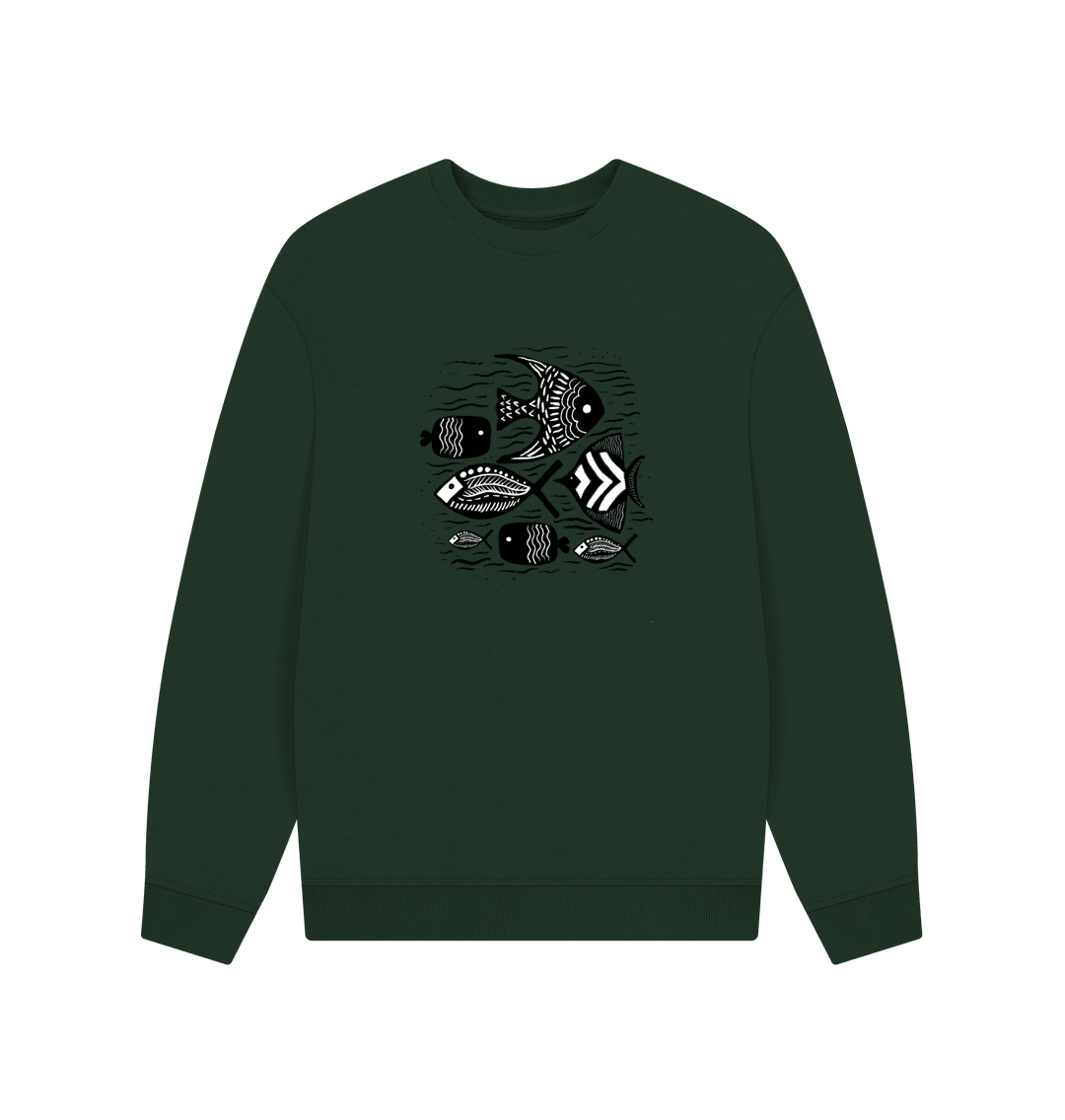 Tribal Waters Men's Oversized Organic Sweatshirt - Loom & Sprout