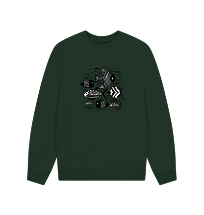 Tribal Waters Men's Oversized Organic Sweatshirt - Loom & Sprout