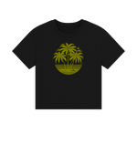Tropical Sunset Women's Boxy Fit Organic T-Shirts - Loom & Sprout