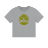 Tropical Sunset Women's Boxy Fit Organic T-Shirts - Athletic Grey