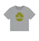 Tropical Sunset Women's Boxy Fit Organic T-Shirts - Loom & Sprout
