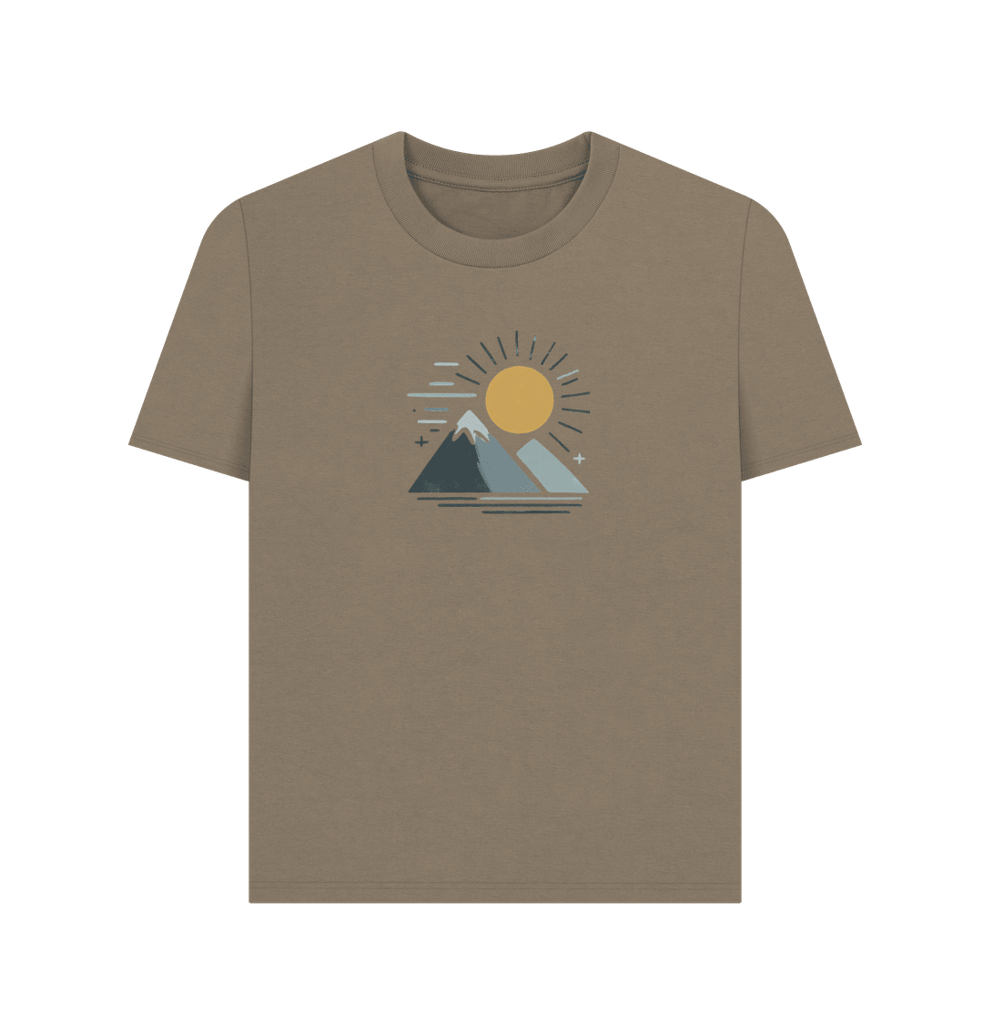 Twin Peaks Sunrise Women's Organic T-Shirt - Loom & Sprout
