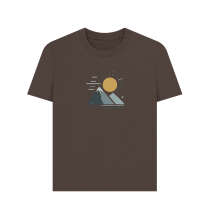 Twin Peaks Sunrise Women's Organic T-Shirt - Loom & Sprout