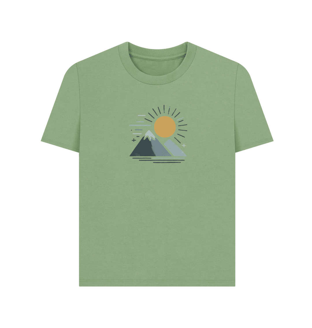 Twin Peaks Sunrise Women's Organic T-Shirt - Loom & Sprout