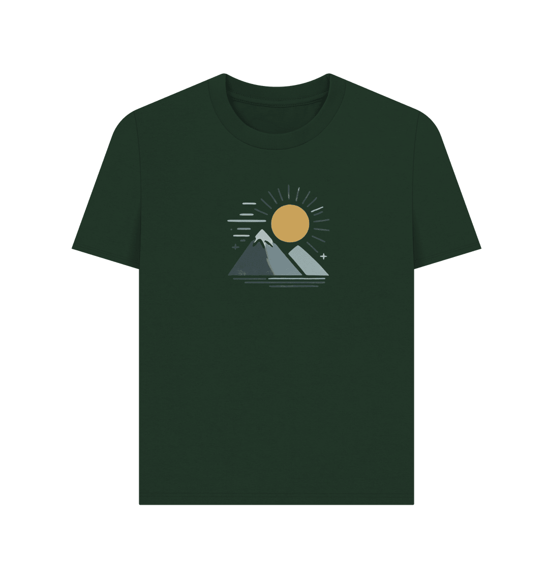 Twin Peaks Sunrise Women's Organic T-Shirt - Loom & Sprout