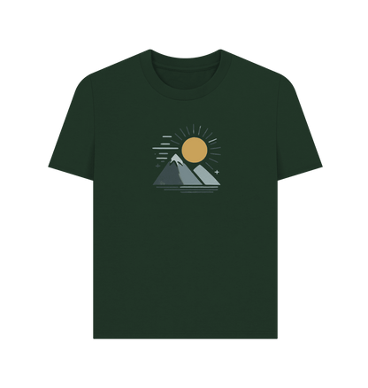 Twin Peaks Sunrise Women's Organic T-Shirt - Loom & Sprout