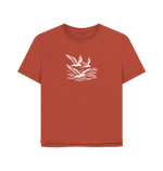 Waves and Wings Women's Relaxed Fit Organic T-shirts - Loom & Sprout