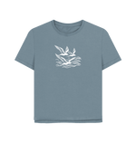 Waves and Wings Women's Relaxed Fit Organic T-shirts - Loom & Sprout
