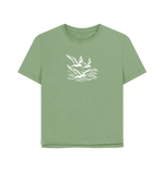 Waves and Wings Women's Relaxed Fit Organic T-shirts - Loom & Sprout