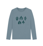 Whisper of Leaves Women's Long Sleeve Organic T-Shirt - Loom & Sprout