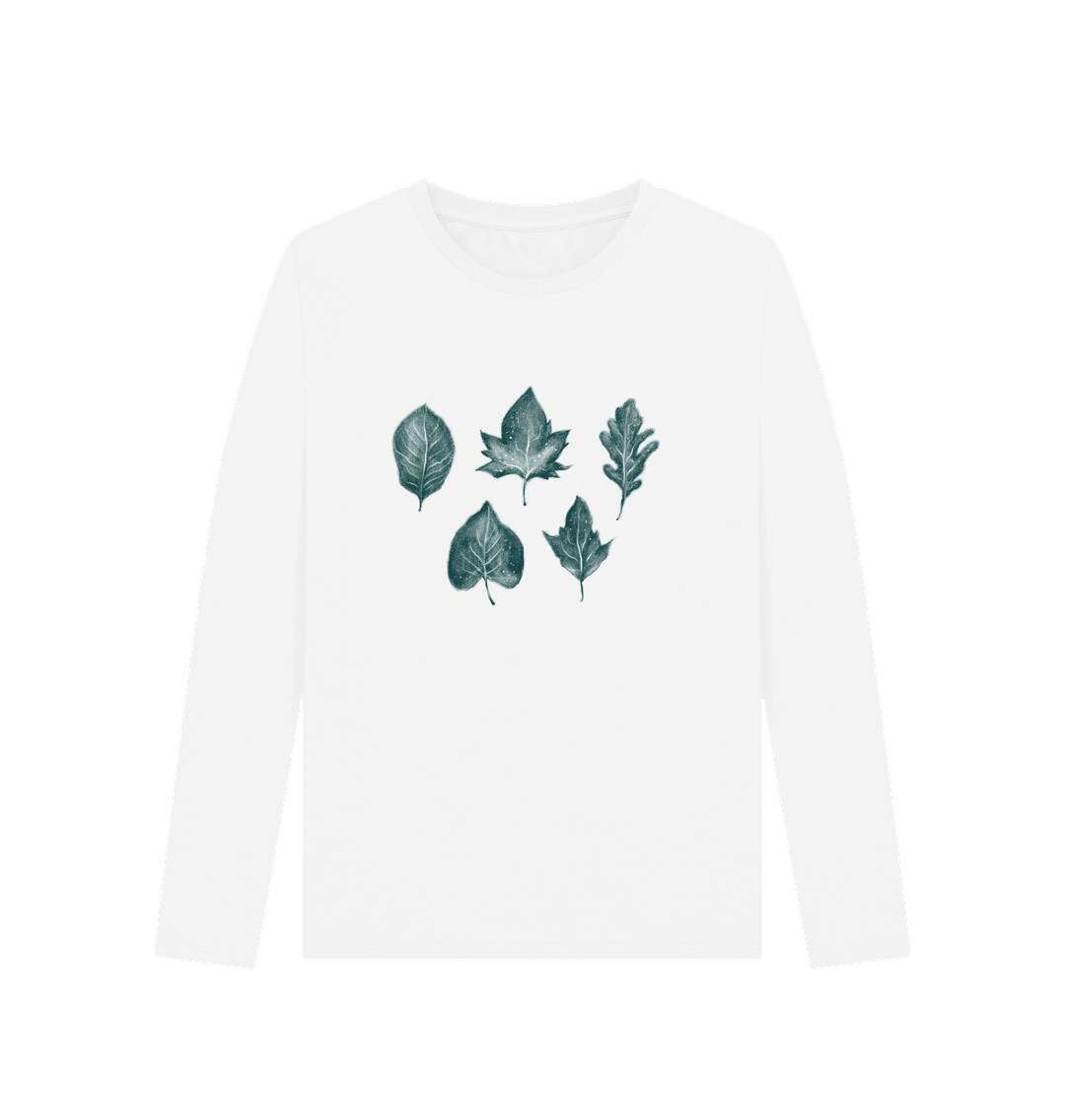 Whisper of Leaves Women's Long Sleeve Organic T-Shirt - Loom & Sprout