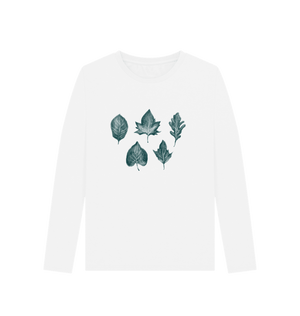 Whisper of Leaves Women's Long Sleeve Organic T-Shirt - Loom & Sprout