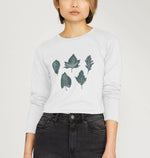 Whisper of Leaves Women's Long Sleeve Organic T-Shirt - Loom & Sprout