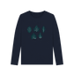 Whisper of Leaves Women's Long Sleeve Organic T-Shirt - Loom & Sprout