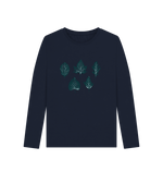 Whisper of Leaves Women's Long Sleeve Organic T-Shirt - Loom & Sprout