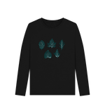 Whisper of Leaves Women's Long Sleeve Organic T-Shirt - Loom & Sprout
