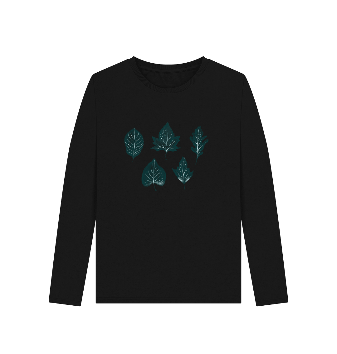 Whisper of Leaves Women's Long Sleeve Organic T-Shirt - Loom & Sprout